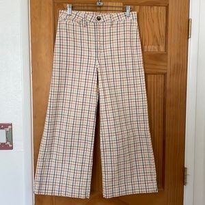 Madewell wide legged cropped pants